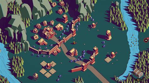 Build and defend a nice little kingdom in microstrategy game Thronefall.